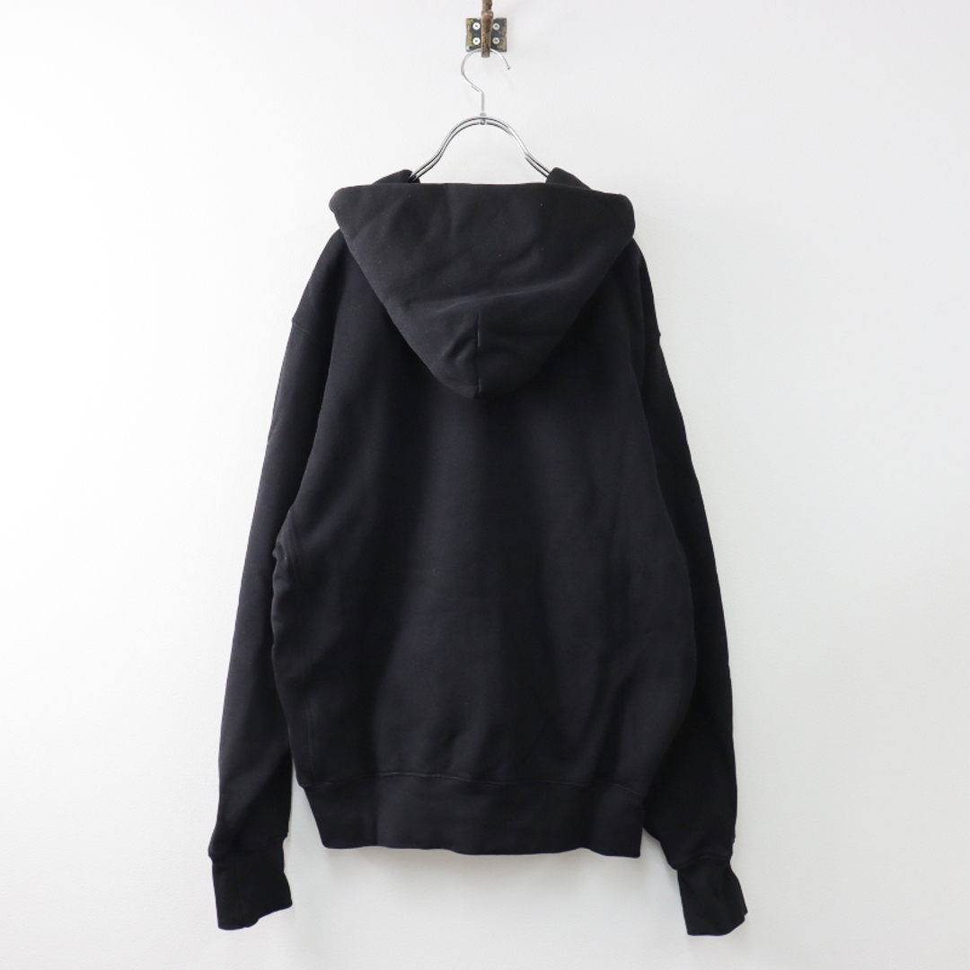 美品 レスティエン LES TIEN Cropped Zip Hoodie M/ブラック ジップアップフーディー パーカー ririジップ 裏起毛 メンズ【2400013527170】 2