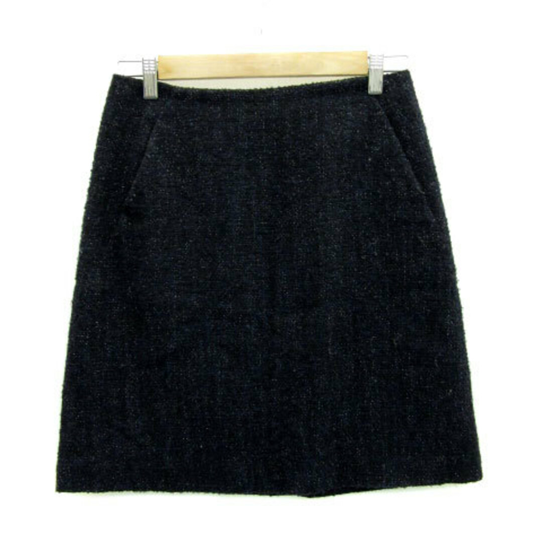 MACKINTOSH PHILOSOPHY(マッキントッシュフィロソフィー)のマッキントッシュフィロソフィー 台形スカート フレアスカート ひざ丈 38 紺 レディースのスカート(ひざ丈スカート)の商品写真