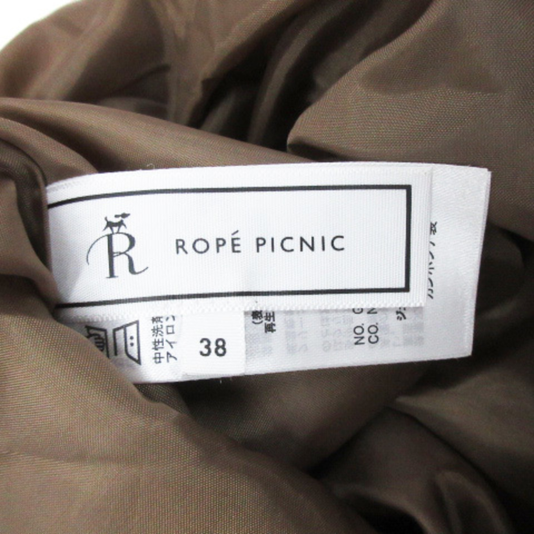 Rope' Picnic(ロペピクニック)のロペピクニック フレアスカート ミモレ丈 スエード調 無地 38 ベージュ レディースのスカート(ひざ丈スカート)の商品写真