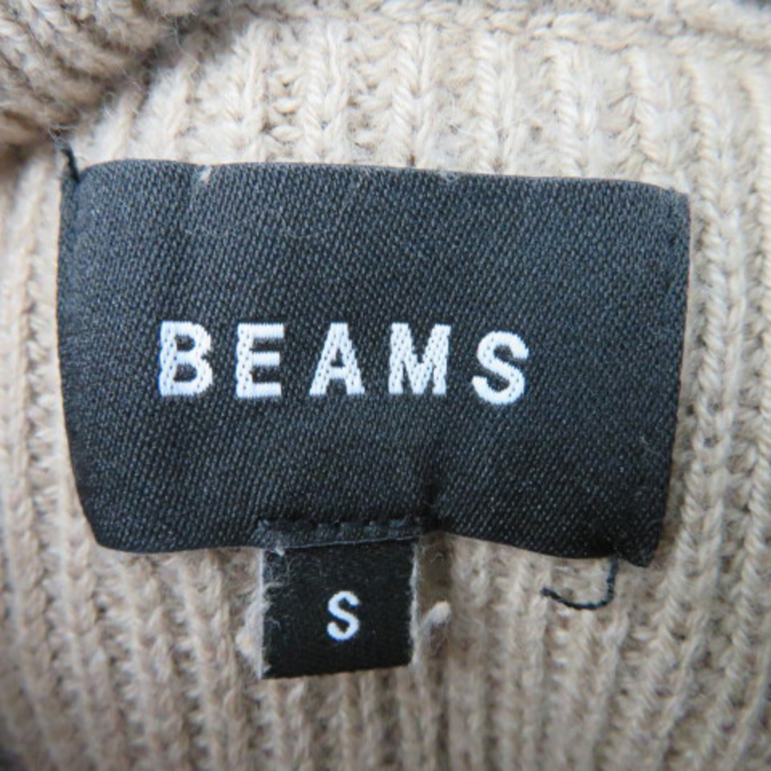 BEAMS(ビームス)のビームス ニット セーター 長袖 タートルネック 無地 ウール混 S ベージュ レディースのトップス(ニット/セーター)の商品写真