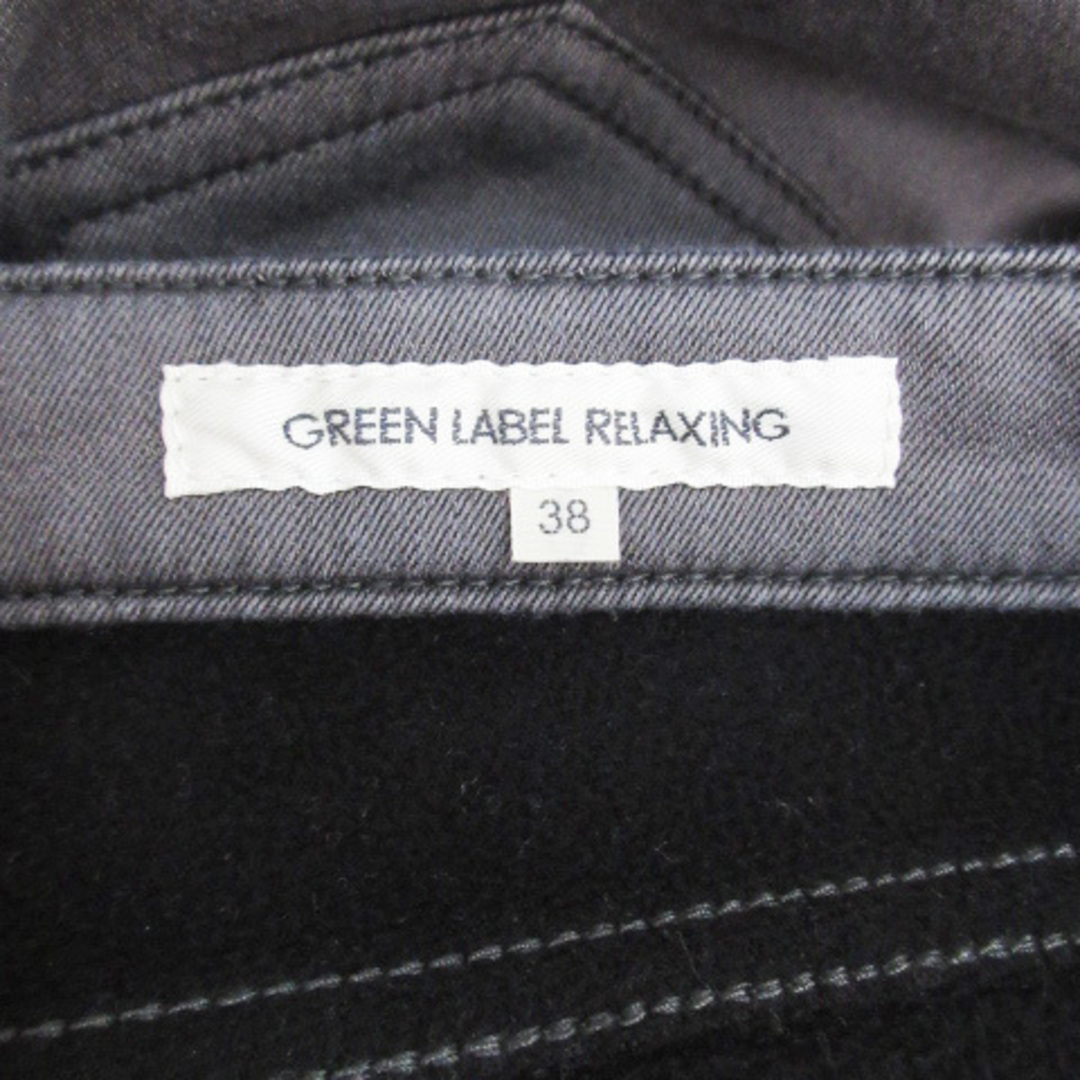 UNITED ARROWS green label relaxing(ユナイテッドアローズグリーンレーベルリラクシング)のグリーンレーベルリラクシング デニムパンツ ロング丈 38 チャコールグレー レディースのパンツ(デニム/ジーンズ)の商品写真