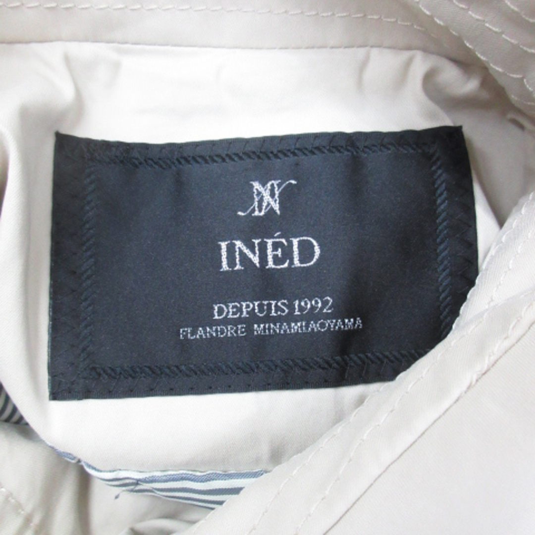 INED(イネド)のイネド トレンチコート スプリングコート ロング丈 ステンカラー 7 ベージュ レディースのジャケット/アウター(トレンチコート)の商品写真