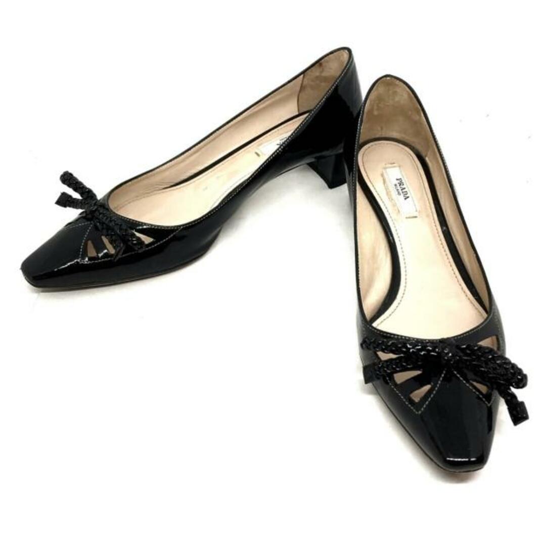 PRADA プラダ パンプス 36(22.5cm位) 黒 - ハイヒール/パンプス