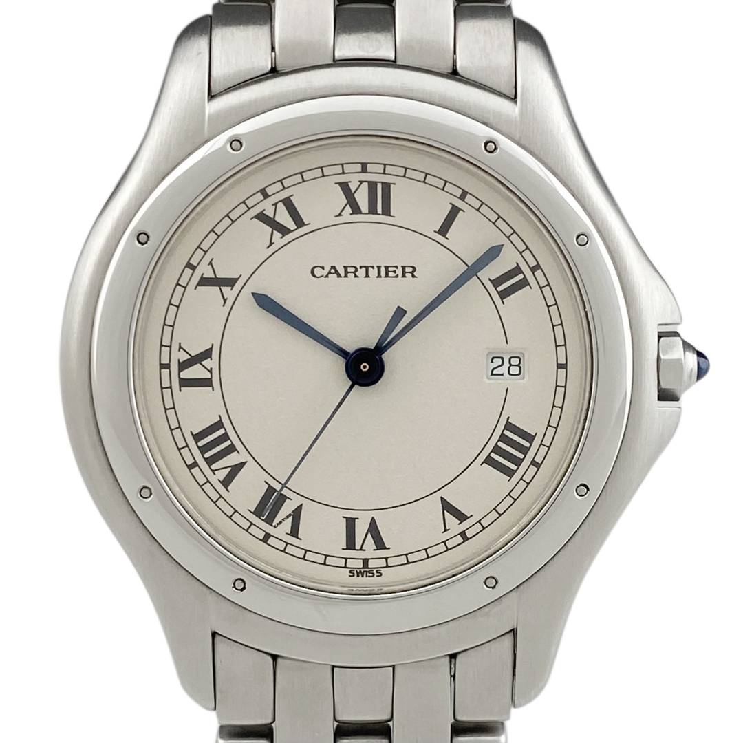 【希少メンズサイズ】 カルティエ パンテールクーガー LM 廃盤モデル メンズ ロンド Cartier 時計 腕時計 【送料無料】