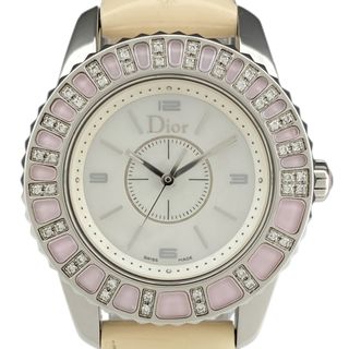 クリスチャンディオール Christian Dior CD112118-V クリスタル ダイヤベゼル クォーツ レディース _769712