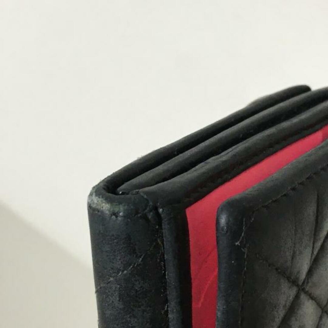 シャネル Wホック財布 黒 ココマーク - 財布
