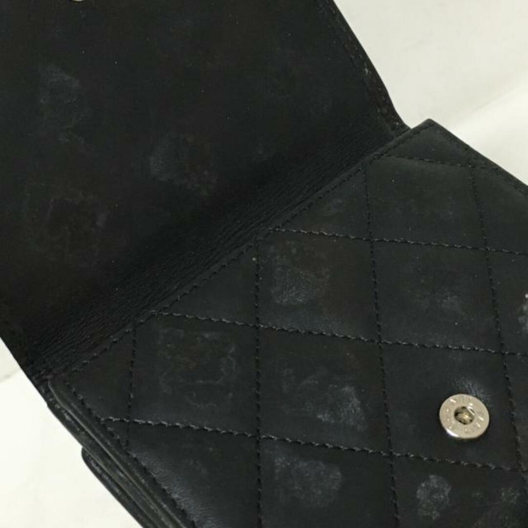 シャネル Wホック財布 黒 ココマーク - 財布