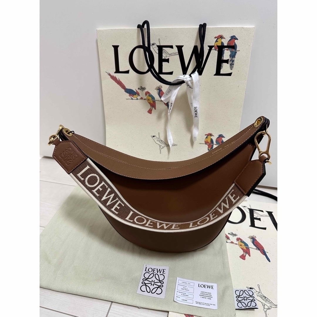 【新品】Loewe Luna bag ルナ　バッグ　ミディアム　ブラウン