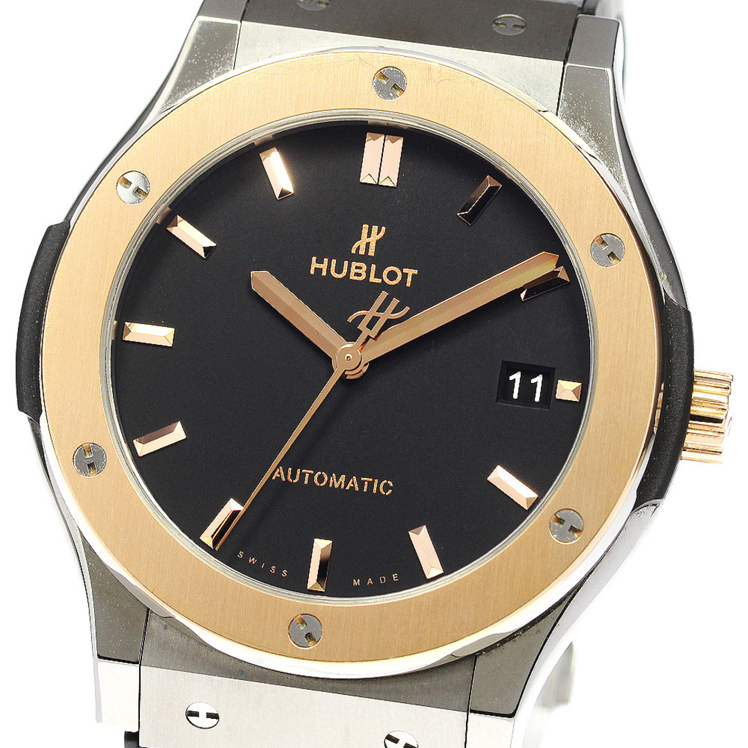 HUBLOT(ウブロ)のウブロ HUBLOT 511.NO.1181.LR クラシック フュージョン チタニウム キングゴールド 自動巻き メンズ 箱・保証書付き_771308 メンズの時計(腕時計(アナログ))の商品写真