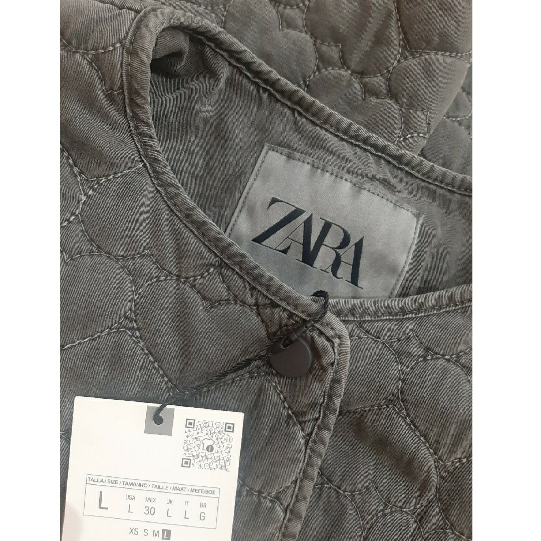 ZARA M ハートキルティングジャケット 完売 パフジャケット 新品未使用 M