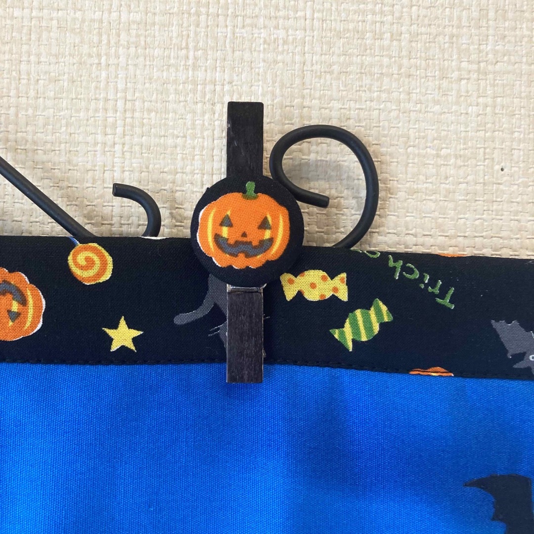 ハロウィン　手縫いキルトタペストリー　ハンドメイド