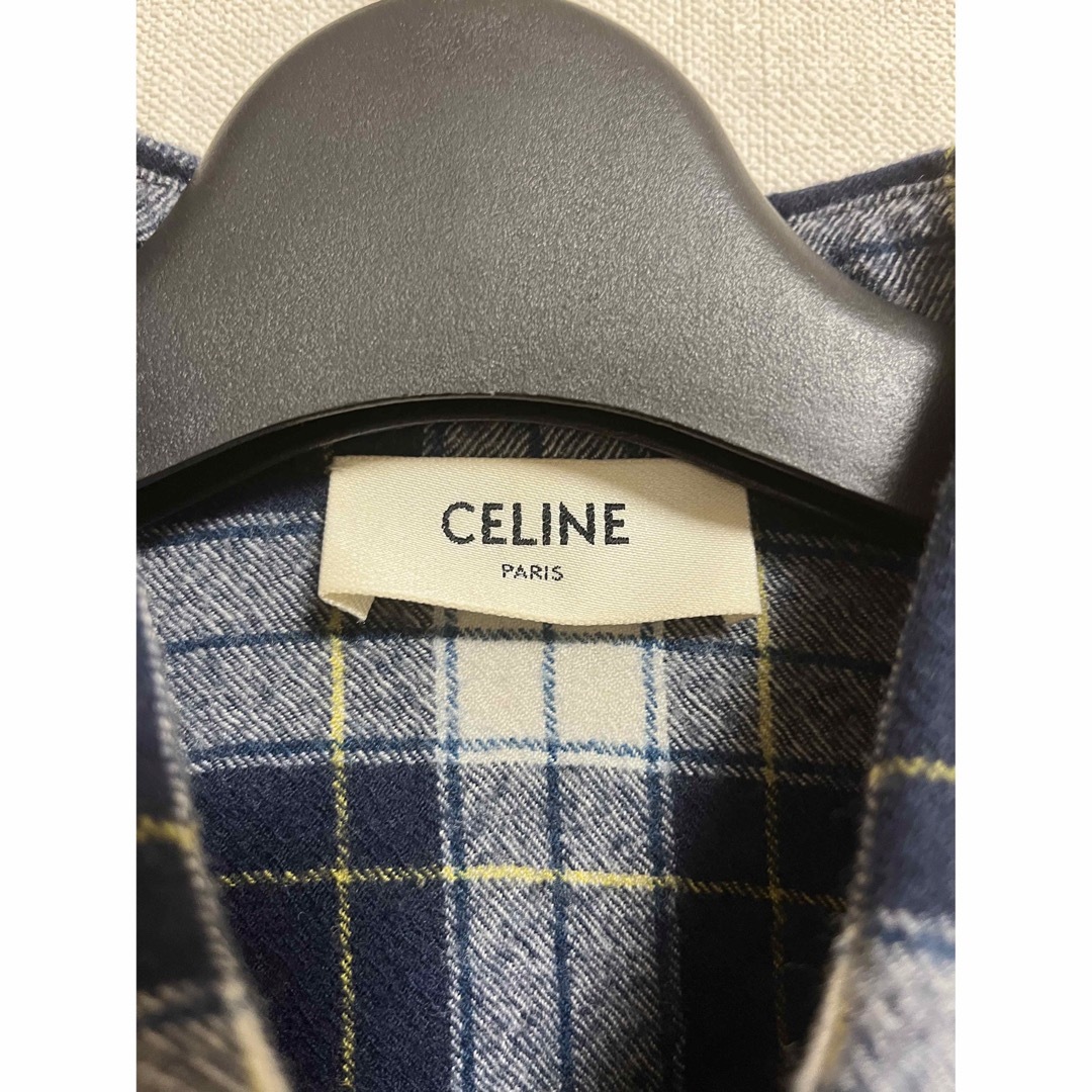CELINE - セリーヌ 21aw ルーズチェックシャツ 38 リサ着用の CELINE - セリーヌ 21aw ルーズチェックシャツ 38 リサ着用の
