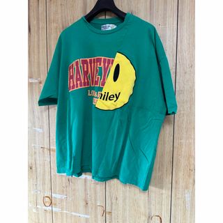 SMILEY FACE  グリーン色Ｔシャツ(Tシャツ/カットソー(半袖/袖なし))