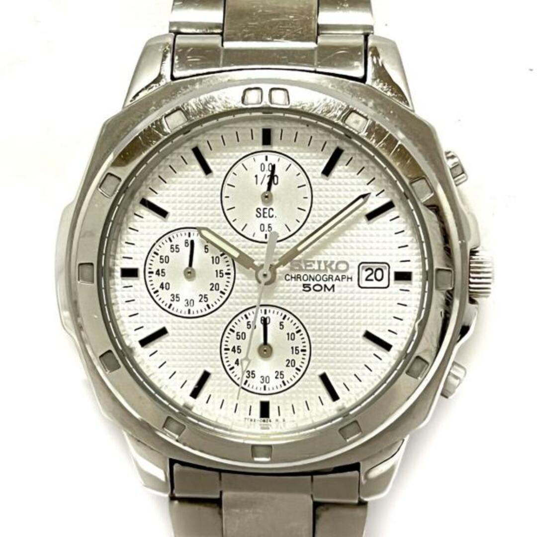 セイコー 腕時計 - 7T92‐0CA0 メンズ 白
