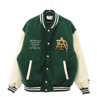 アディダス(adidas)のadidas アディダス MC VARSITY JKT バーシティジャケット スタジャン グリーン/ホワイト HZ7093(スタジャン)