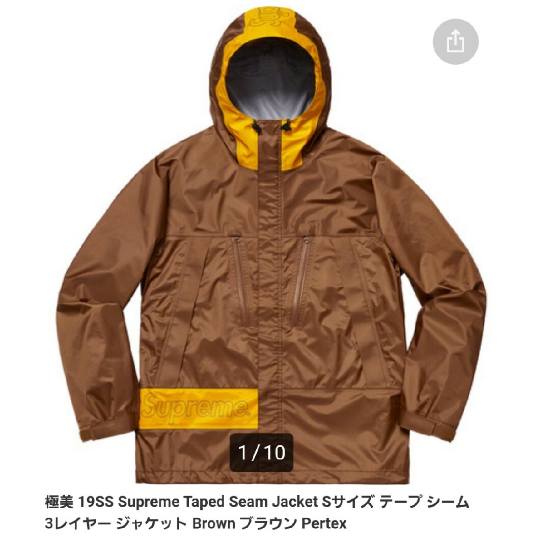 冬服19SS Supreme Taped Seam Jacket