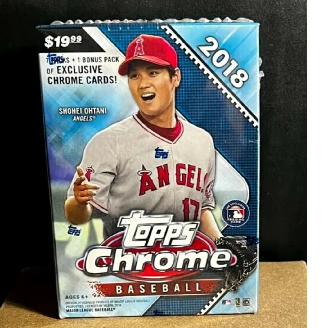 箱には少しへこみがございますラスト　大谷翔平　2018 Topps chrome クロームボックス  box