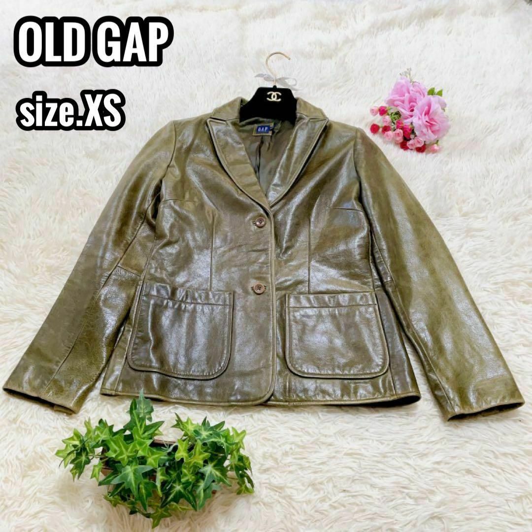 長期保管品 【希少】OLD GAP 90s レザー テーラードジャケット ...