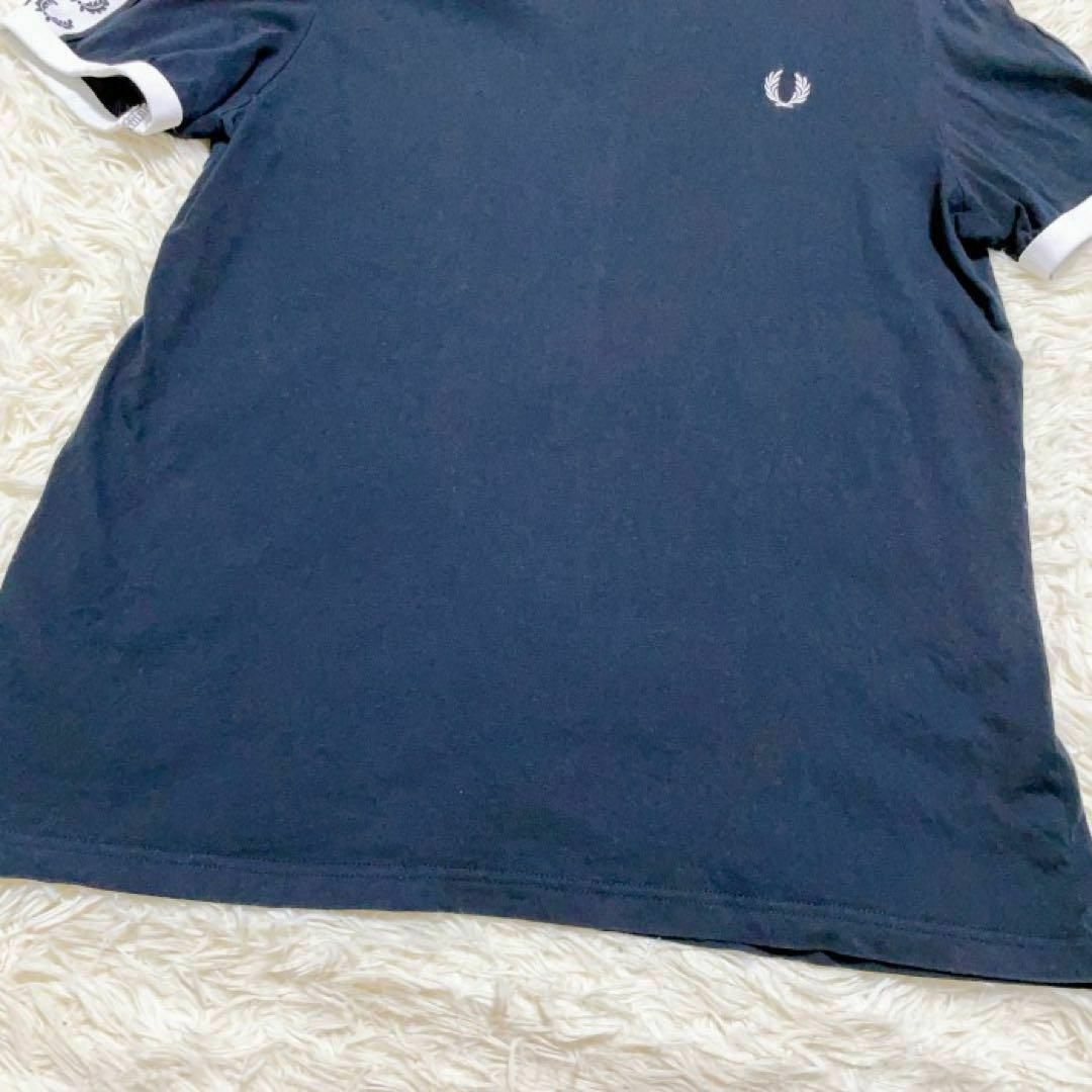 FRED PERRY(フレッドペリー)の希少 FRED PERRY Tシャツ サイドテープロゴ 半袖 ワッペン M メンズのトップス(Tシャツ/カットソー(半袖/袖なし))の商品写真
