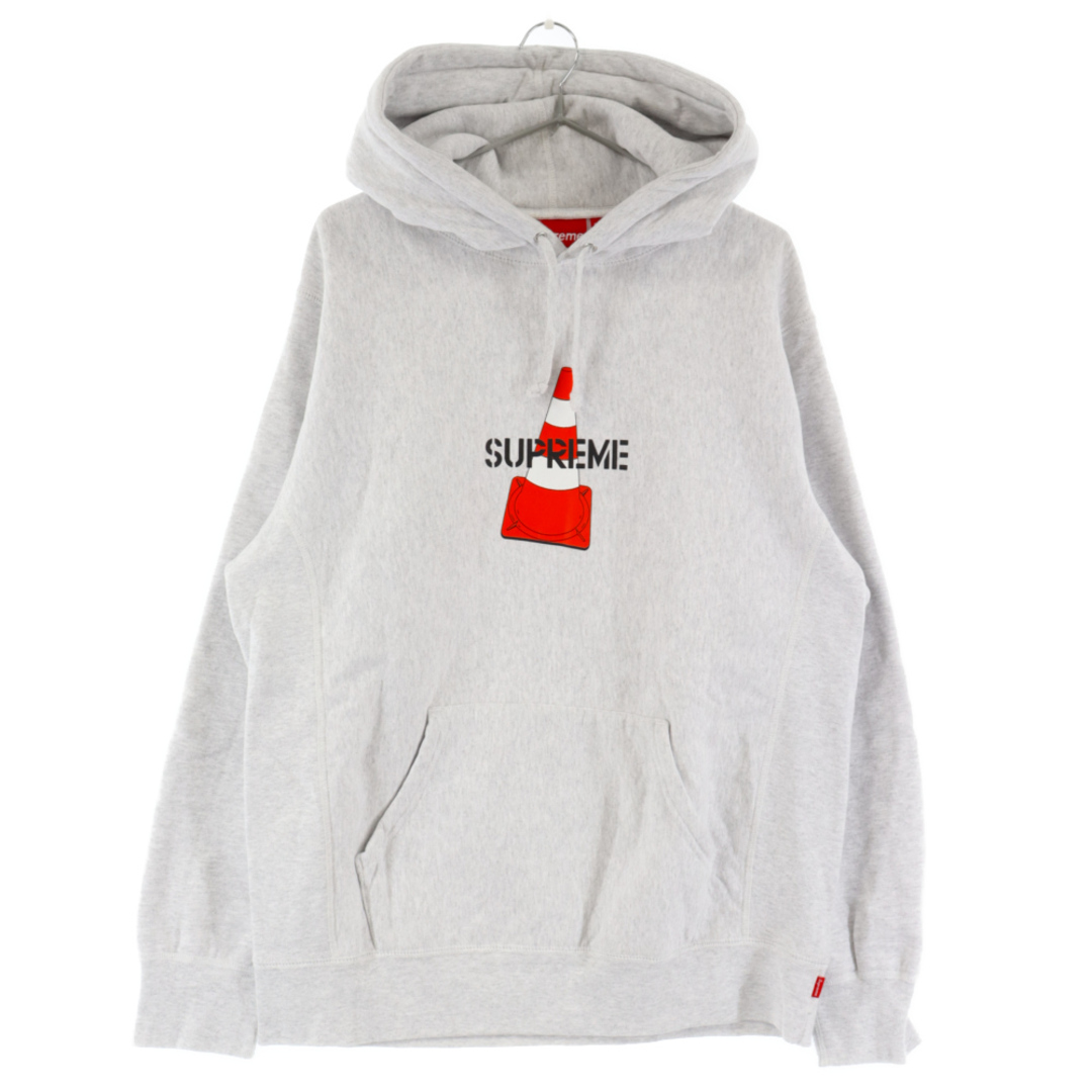 SUPREME シュプリーム 19AW CONE HOODED SWEATSHIRT コーン プリント プルオーバーパーカー グレー