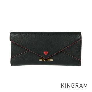 ミュウミュウ(miumiu)のミュウミュウ マドラス ラブ 5MH013 三つ折り財布(財布)