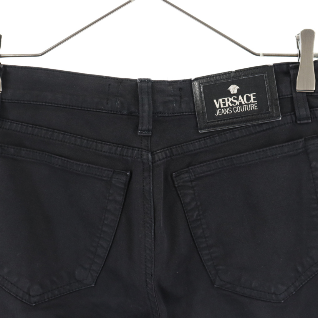 【85】ヴェルサーチ ブラック デニム ジーンズ メンズ パンツ