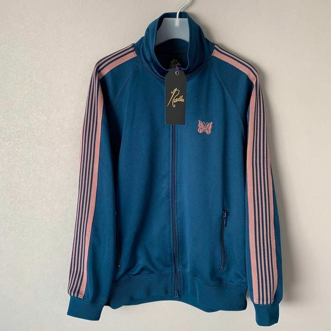 【希少】21ss Needles トラックジャケット L teal green