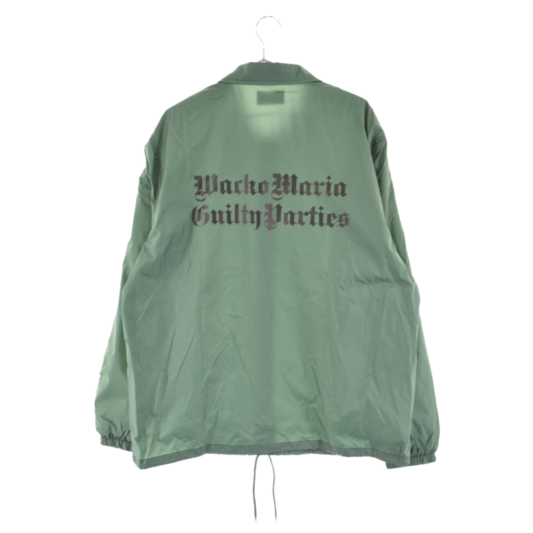 WACKO MARIA ワコマリア 23AW COACH JACKET 23FWE-WMO-BL01 バックロゴプリント コーチジャケット グリーン