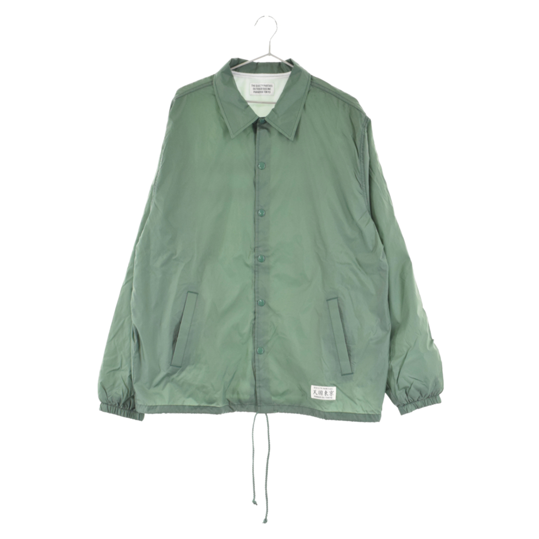 WACKO MARIA ワコマリア 23AW COACH JACKET 23FWE-WMO-BL01 バックロゴプリント コーチジャケット グリーン 1