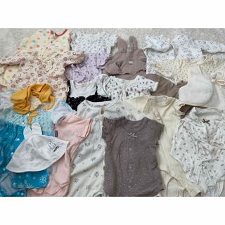 服50〜75サイズまとめ売り 女の子(ロンパース)