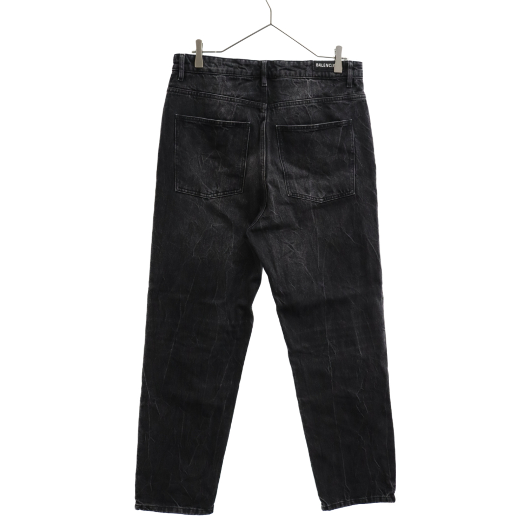 BALENCIAGA バレンシアガ 20AW 641455 TBP47 ストレートデニムパンツ 31 ブラック