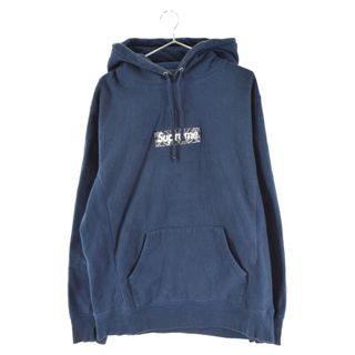 送料込 Lサイズ 21AW Supreme Box Logo パーカー ネイビー