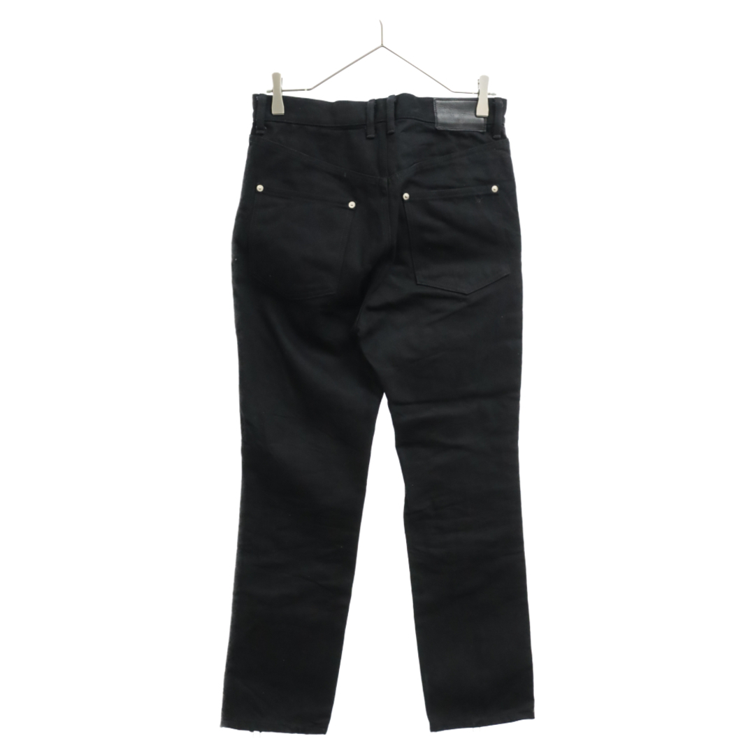 JOHN LAWRENCE SULLIVAN ジョンローレンスサリバン Rigid denim zipped pants リジッドデニムジップパンツ JLS-02-19 ブラック