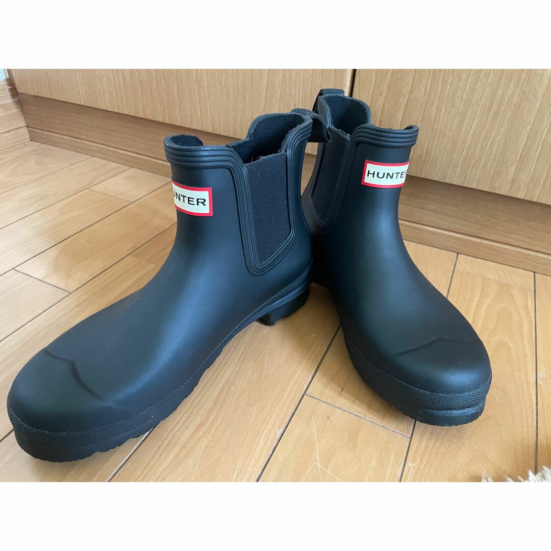 Hunter ロング レインブーツ UK5 24㎝ 黒色