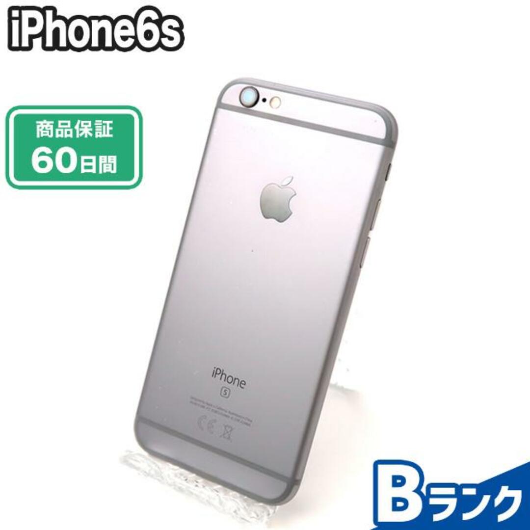 SIMロック解除済み iPhone6s 32GB スペースグレイ au Bランク 本体【ReYuuストア】