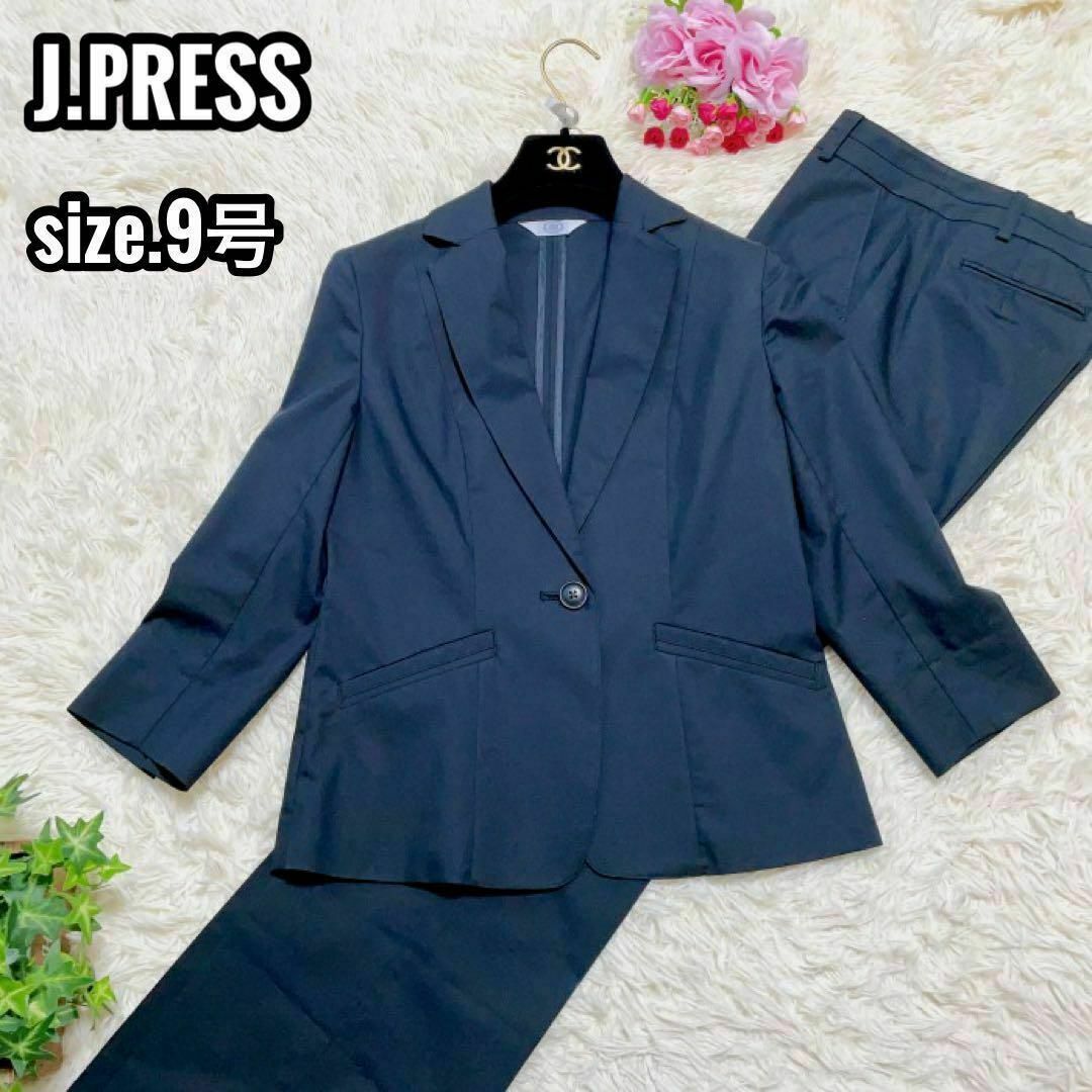 J.PRESS - J.PRESS パンツスーツ セットアップ ストレッチ ブラック 9
