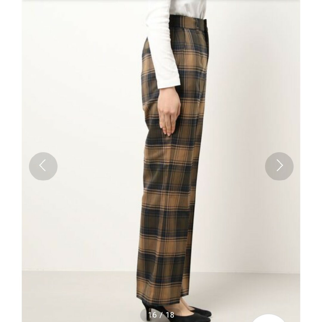 moussy(マウジー)のマウジ   タグ付き  TARTAN CHECK FLARE パンツ6 レディースのパンツ(カジュアルパンツ)の商品写真