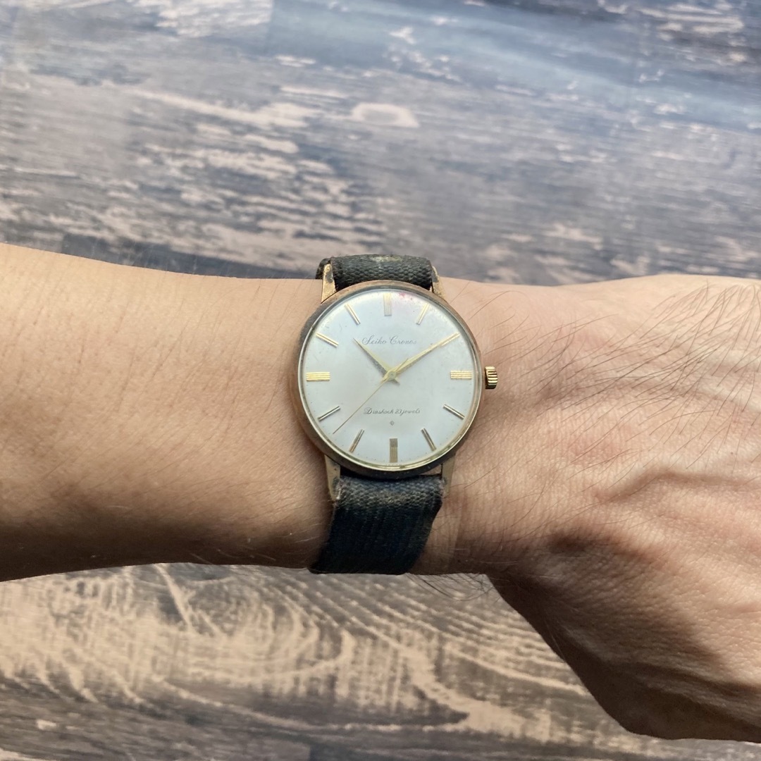 【動作品】セイコー クロノス アンティーク 腕時計 1959年 手巻き メンズ