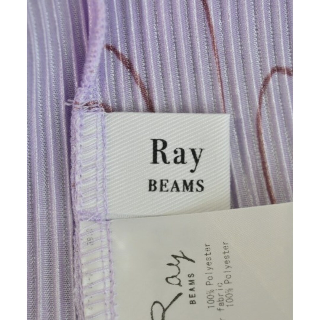 Ray BEAMS(レイビームス)のRay Beams レイビームス ワンピース F 紫x茶(総柄) 【古着】【中古】 レディースのワンピース(ひざ丈ワンピース)の商品写真