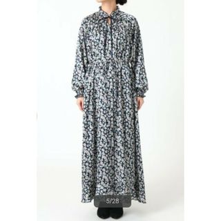 スローブイエナ(SLOBE IENA)の美品　SLOBE IENA アリッサムフラワーワンピース(ロングワンピース/マキシワンピース)