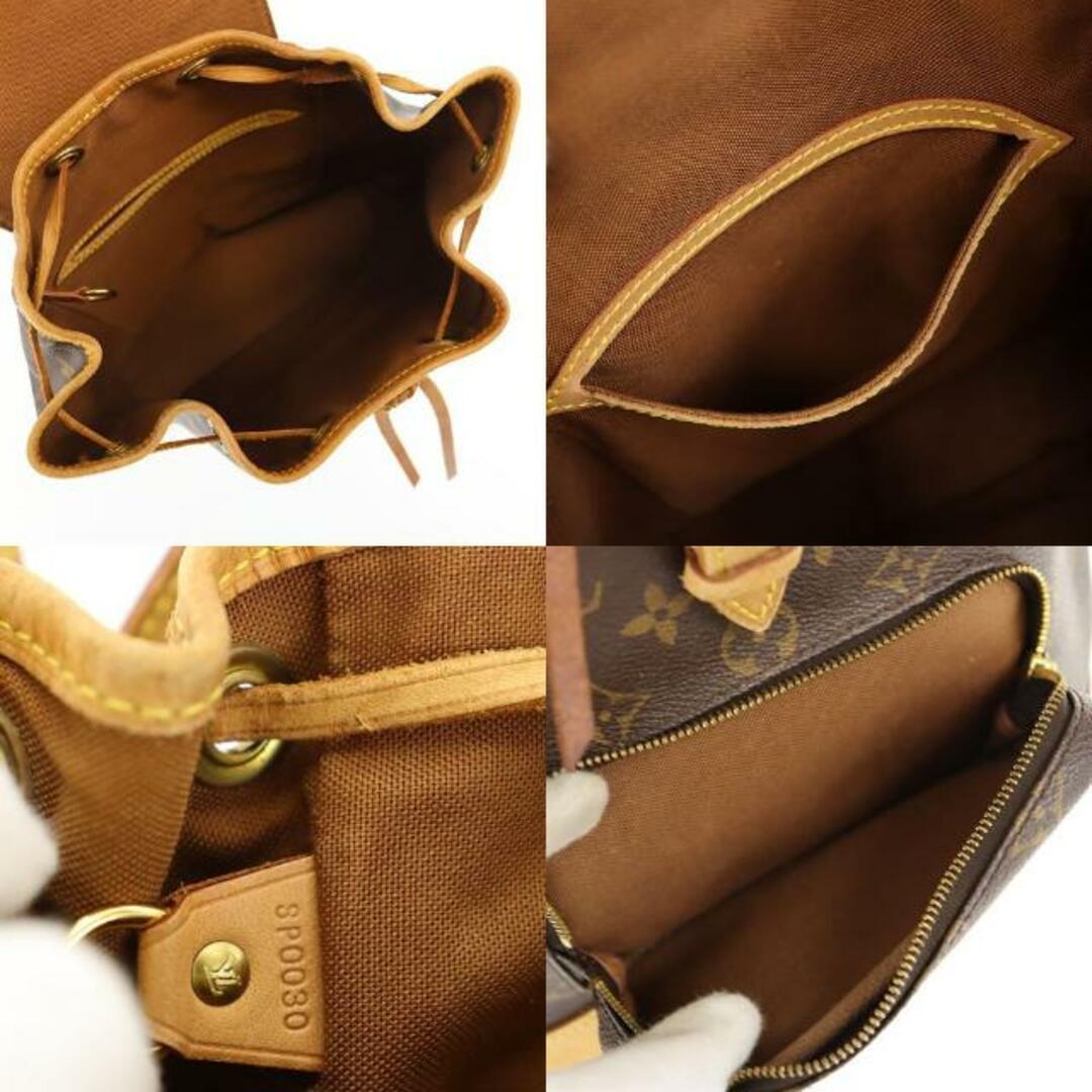 ルイヴィトン リュックサック モンスリ MM M51136 中古 モノグラム ライン レザー LOUIS VUITTON 【中古】| バックパック バッグ カバン 鞄 レディース ビトン LV ファッション ランクB