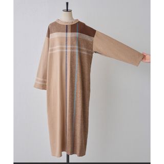 BEARDSLEY - 未使用品 ビアズリービッグチェックロングワンピスの通販