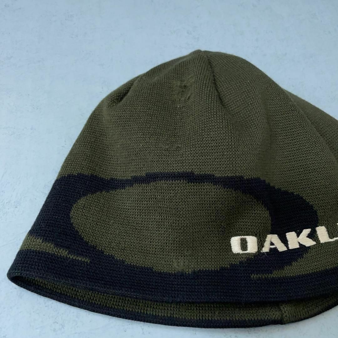 00s OAKLEY オークリー ビーニー ニット帽 - ニットキャップ/ビーニー