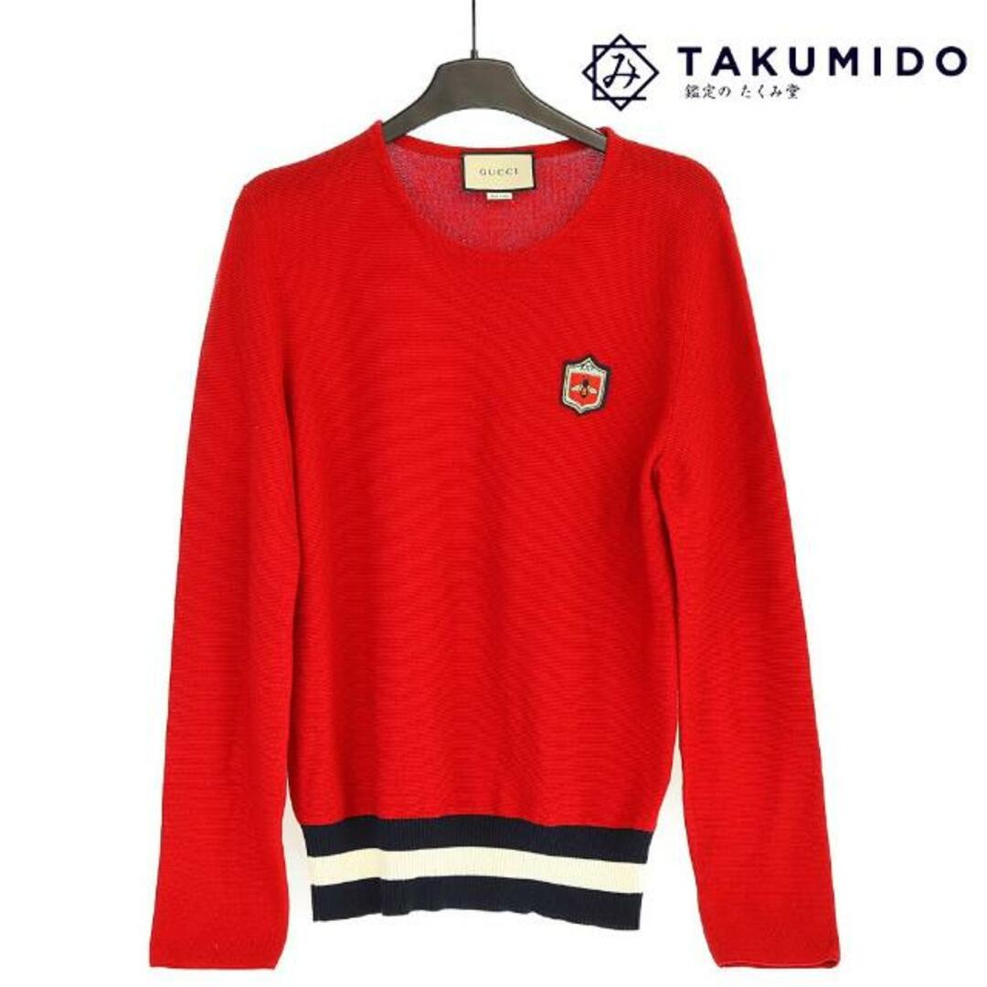 Gucci - グッチ クルーネック ニット エンブレム ワッペン 中古 サイズ