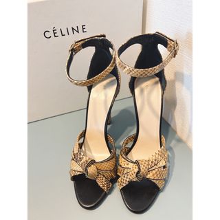 CELINE セリーヌ　ストラップ付きハイヒール