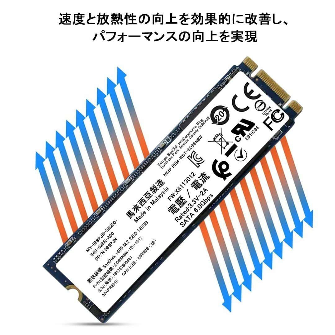 【スタイル:LE0.95A】SSD M.2 2280 128GB SATA 6. 3