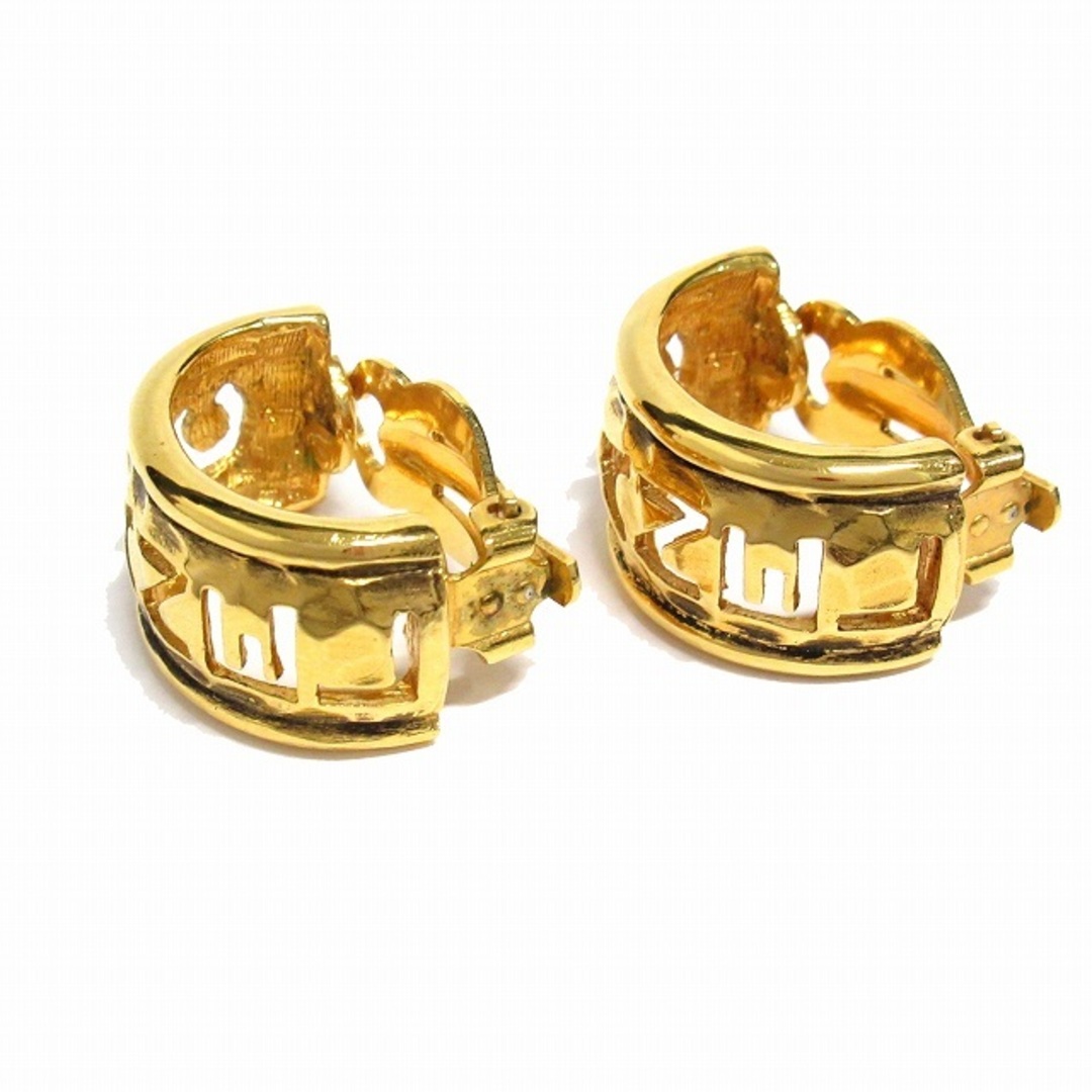 美品 シャネル vintage CHANEL ロゴ カッティング イヤリング■9 美品 シャネル vintage CHANEL ロゴ カッティング イヤリング■9