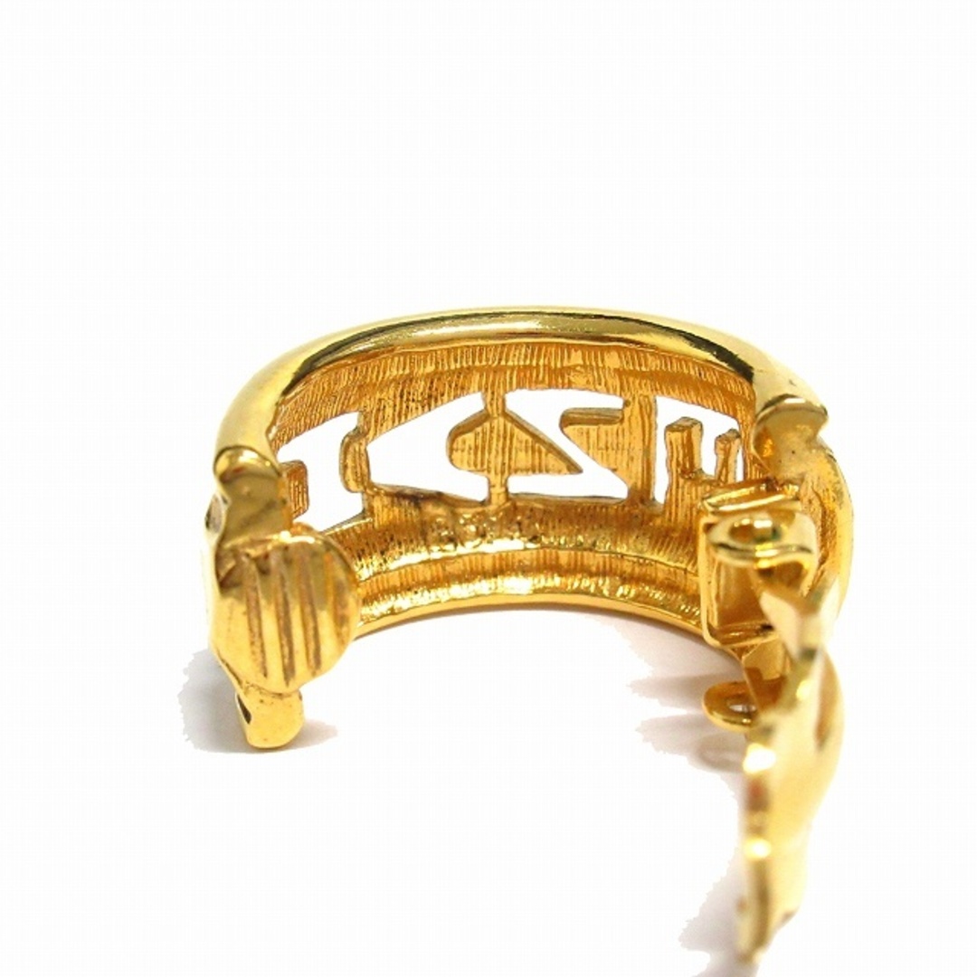美品 シャネル vintage CHANEL ロゴ カッティング イヤリング■9 美品 シャネル vintage CHANEL ロゴ カッティング イヤリング■9