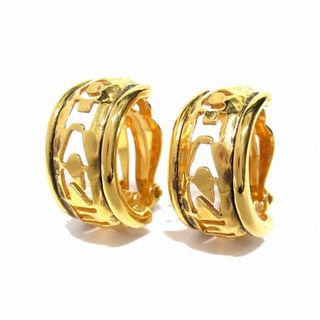 美品 シャネル vintage CHANEL ロゴ カッティング イヤリング■9 美品 シャネル vintage CHANEL ロゴ カッティング イヤリング■9