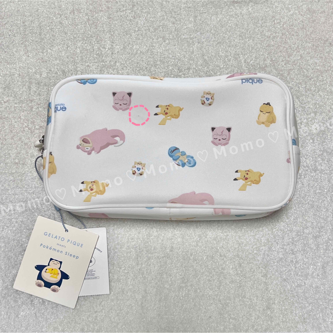 【新品未使用】ジェラートピケ　ポケモン　Sleep柄ポーチＬ　２種セット